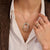 Layered Structure Necklace - Gold/Silver - 34127ZY/40