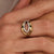 Organic Zirconia Ring - Gold/Silver - 12408ZY