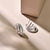 Zirconia Structure Earrings - Silver - 78068ZI