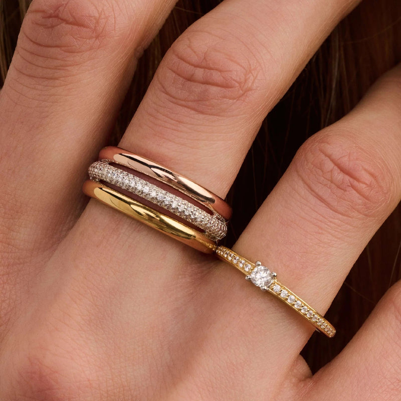 Tricolour Zirconia Ring - 12427TZ