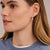 Tennis Large Hoop Earrings, 25mm - Gold - 7789ZY