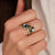 Double Cushion Ring - Gold - 12412TY