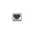 Composable Classic CZ Black Heart Link - Silver - 330322/27