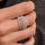 Stardust Zirconia Ring, L Model - Silver - 12425ZI