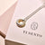 Layered Zirconia Necklace - Silver/Gold - 34119ZY/42