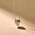 Bold Zirconia Crossover Necklace - Silver/Gold - 34118ZY/42