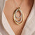 Layered Structure Necklace - Gold/Silver - 34127ZY/40