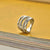 Zirconia Structure Ring (L Model) - Silver - 12421ZI