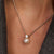 Zirconia Pearl Necklace - Silver - 34125PW/42