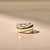 Bold Zirconia Crossover Ring - Gold/Silver - 12404ZY