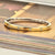 Classic Zirconia Bangle - Gold - 23089ZY