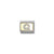 Composable Classic GLITTER LETTER steel, enamel and 18k gold Q