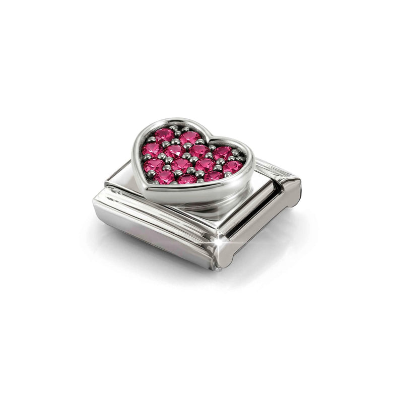 Composable Classic CZ Red Heart Link - Silver - 330322/26