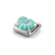 Composable Classic Turquoise Heart Link - Silver - 330512/26