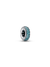 Ice Blue Stone Spacer Charm - Sterling Silver