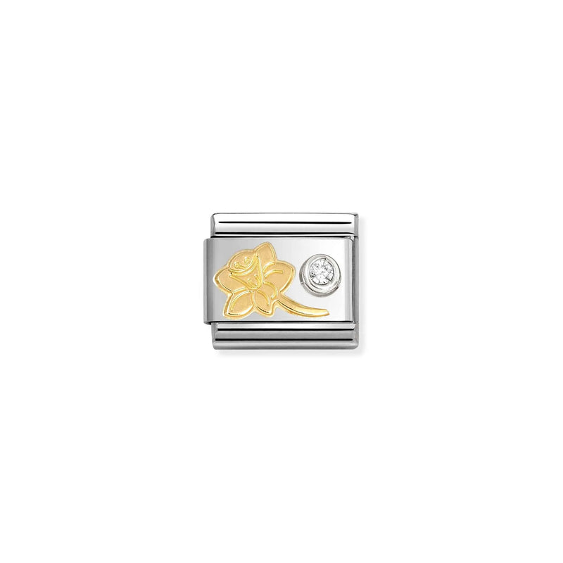 Composable Classic Daffodil and CZ link - Gold - 630301/05