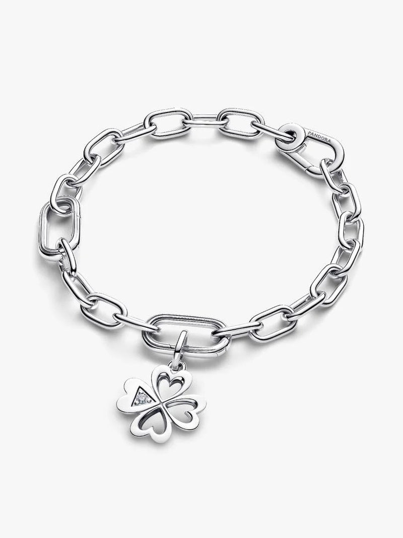 Clover CZ Medallion Charm - Sterling Silver - 793034C01