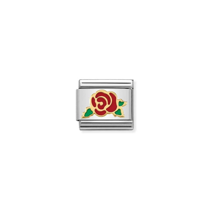 Composable Classic Red Rose Link - Gold - 030285/30