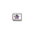 Composable Classic Purple CZ Flower Link - Gold - 030615/001