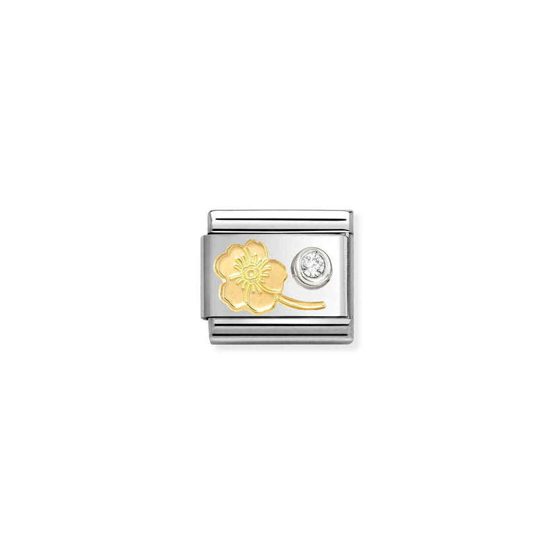 Composable Classic Forget-Me-Not Flower Link - Gold - 630301/04