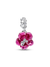 Hibiscus Dangle Charm - Sterling Silver