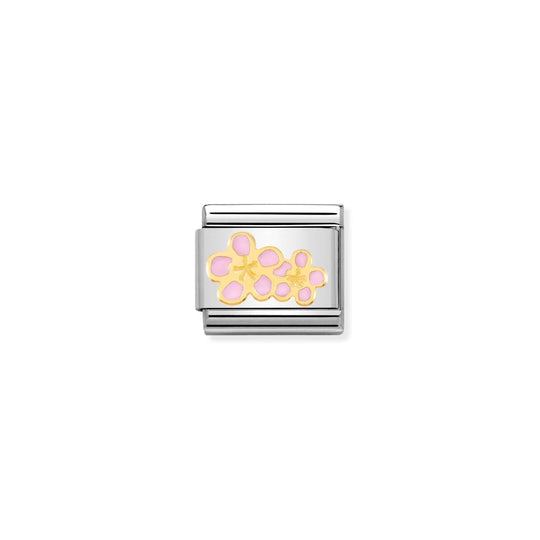 Composable Classic Peach Flowers Link - Gold - 030278/16