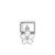 Composable Classic White Flower Pendant Link - Silver - 331805/22