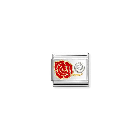 Composable Classic Red and White Rose Link - 630302/06