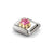 Composable Classic Dark Pink CZ Flower Link - Gold - 030615/043