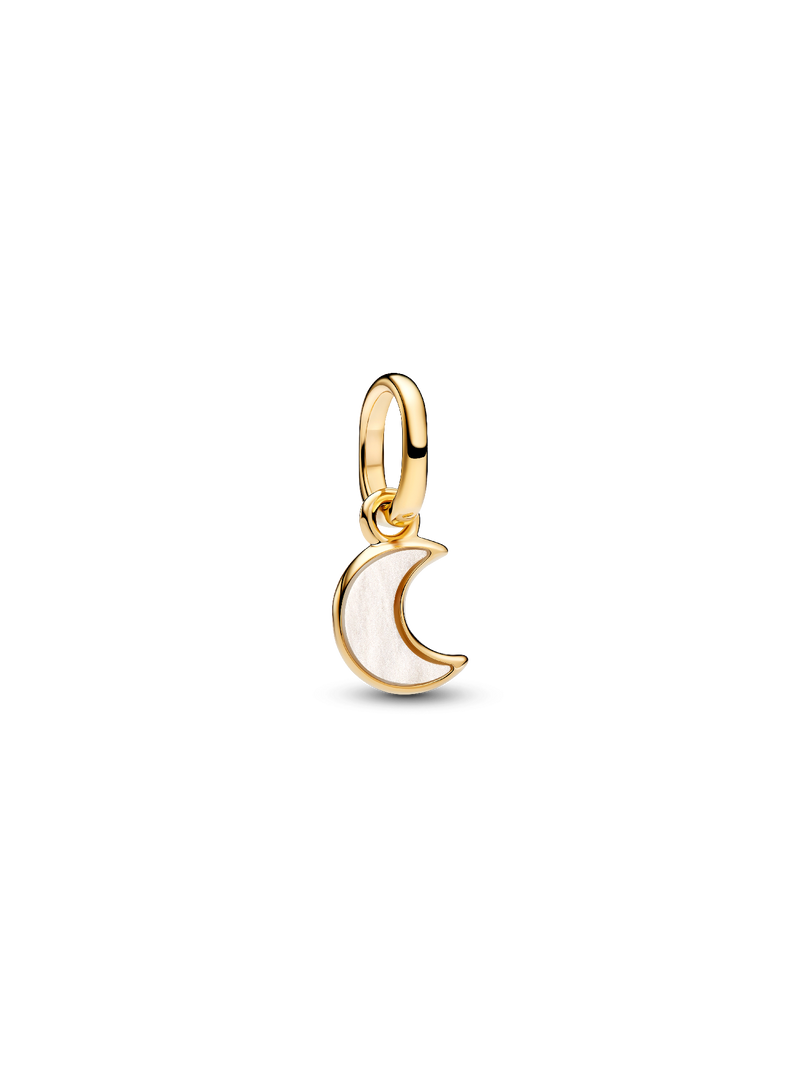 Moon Mini Dangle Charm - 14ct Gold Plating