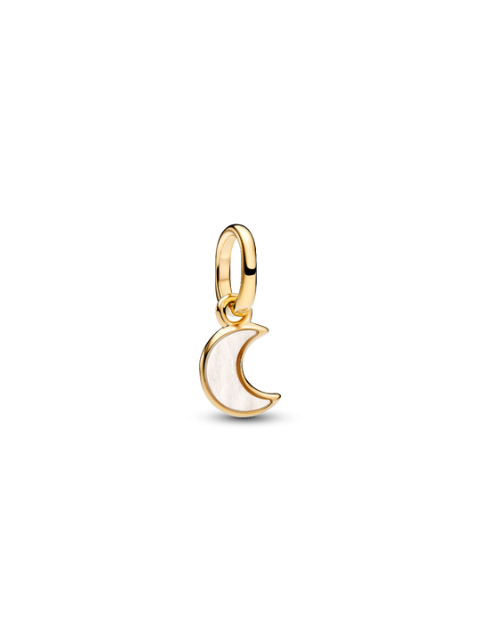 Moon Mini Dangle Charm - 14ct Gold Plating