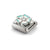 Composable Classic Green Fade Flower Link - Silver - 330321/18
