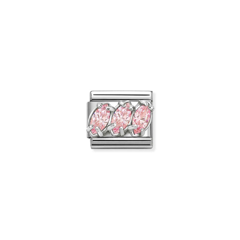 Composable Classic Trilogy Pink CZ Link - Silver - 330329/21