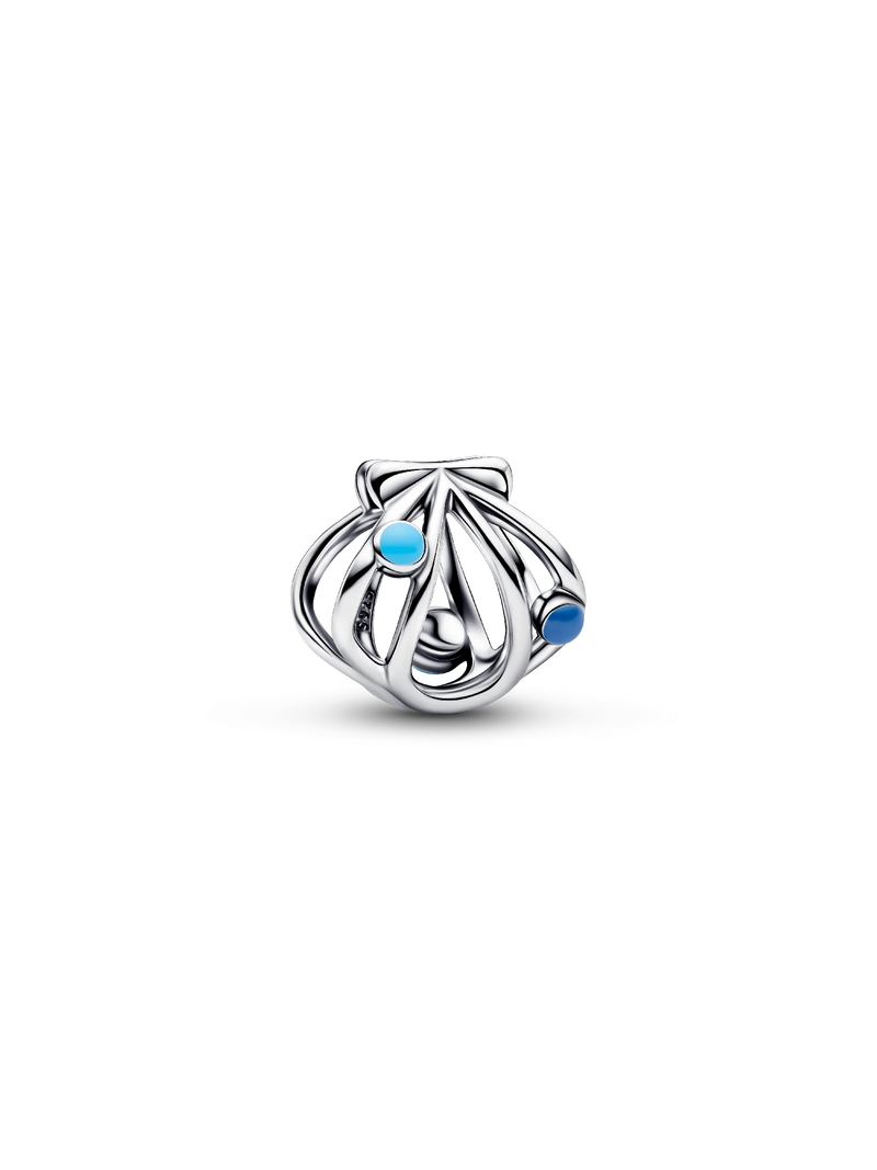 Openwork Shell Charm - Sterling Silver