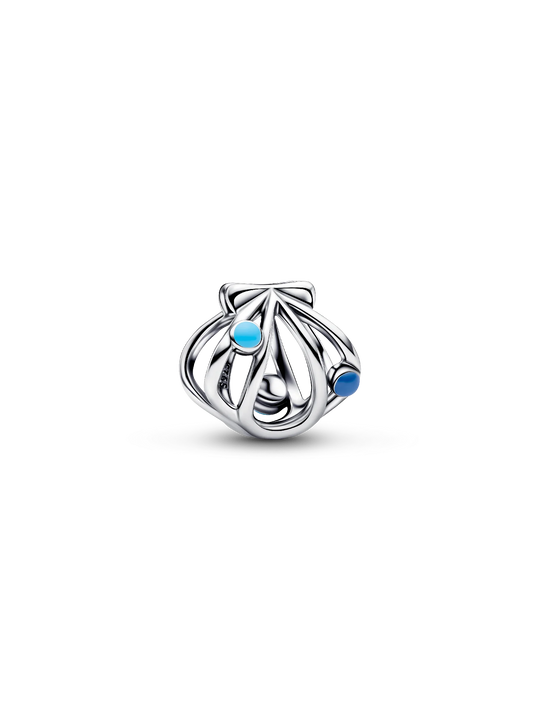 Openwork Shell Charm - Sterling Silver