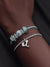 Ice Blue Stone Spacer Charm - Sterling Silver