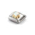 Composable Classic White Opal Flower Link - Gold - 030522/07