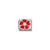 Composable Classic Red Flower Link - Silver - 330321/20