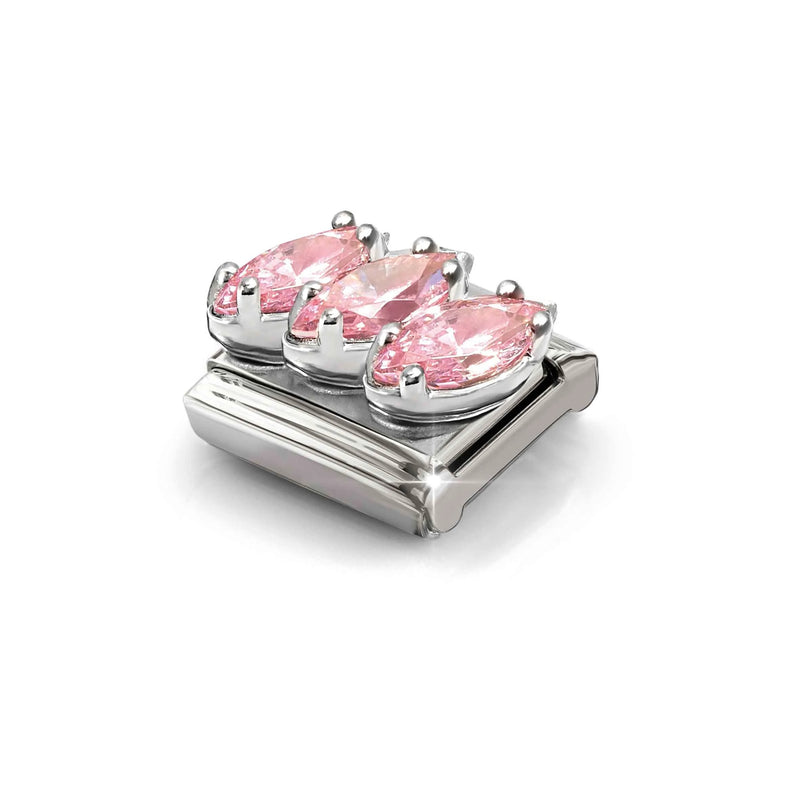 Composable Classic Trilogy Pink CZ Link - Silver - 330329/21