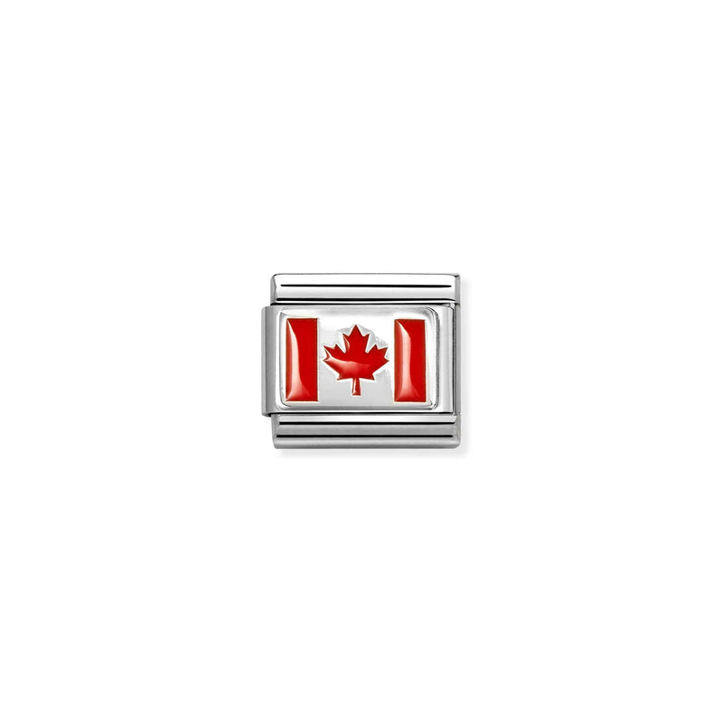 Composable Classic Canada Flag Link - Silver - 330207/37