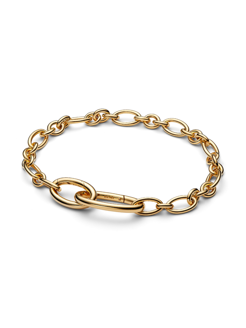Oval Link Bracelet - 14ct Gold Plating