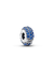 Royal Blue Stone Clip Charm - Sterling Silver