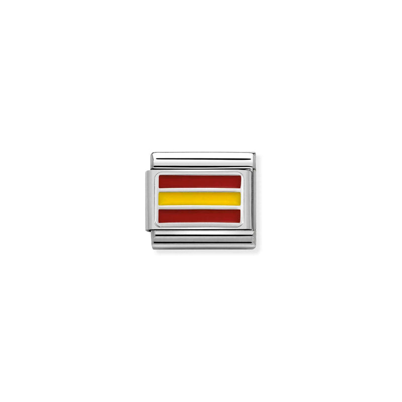 Composable Classic Spain Flag Link - Silver - 330207/22