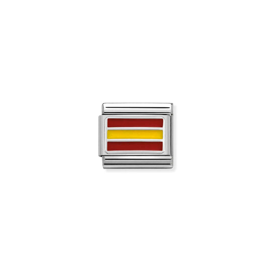 Composable Classic Spain Flag Link - Silver - 330207/22