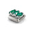 Composable Classic Trilogy Green CZ Link - Silver - 330329/23