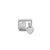 Composable Classic CZ Pave Hearts Pendant Link - Silver - 331817/15
