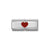 Composable Classic Double Red Heart Link - Silver - 330721/10