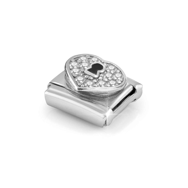 Composable Classic Heart padlock link - 330328/09