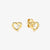 Dreams Beats Heart Earrings - Gold - 242603/006