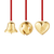 Christmas Collectable 3pcs Ornament Set, 2026 - Gold - 10021070